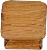 Product: Square Knobs Series, Oak Knobs - 1-1/4