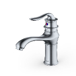 Product: Dartford Basin Bathroom Faucet - Single Hole / Single Handle w/Matching Pop-Up Drain, Stainless Steel
