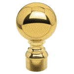 Product: Bar Railing - Ball Finials, Solid Brass