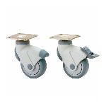 Product: Dual Brake System Swivel Casters - Plate Mount, 220 lb