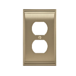 Product: Candler Series, 1 Receptacle Wall Plate - 2-7/8