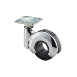 Product: Ball Bearing Swivel Casters - 50mm - Plate Mount, 176 lb, Chrome