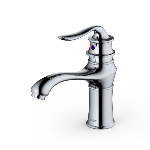 Product: Dartford Basin Bathroom Faucet - Single Hole / Single Handle w/Matching Pop-Up Drain, Chrome