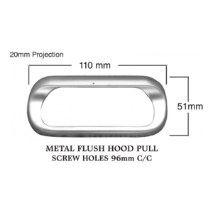 Product Image: Flush Hood Pull Product Image: Flush Hood Pull